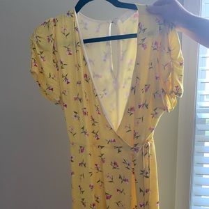Floral wrap dress